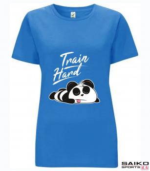T-Shirt - "Train Hard Panda" - Damen