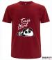 Preview: T-Shirt Train Hard Panda dunkelrot
