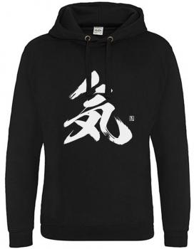 Kanji Hoodie schwarz