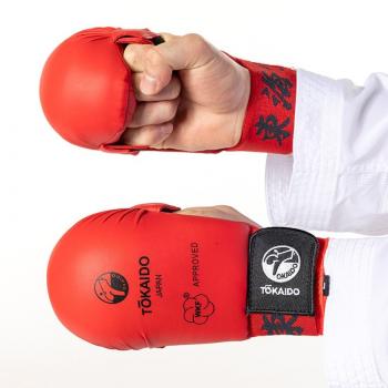 Preview: Karate Faustschützer WKF - Tokaido Kanji rot