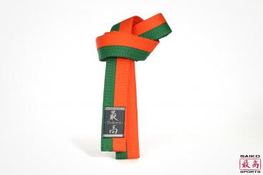 Karategürtel Kinder - orange/grün