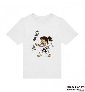 Preview: T-Shirt Motiv Saiko Karate Girl