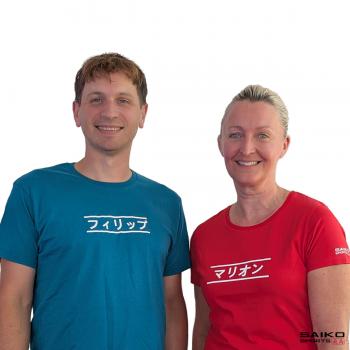 T-Shirt - japanisch personalisiert - Mann und Frau