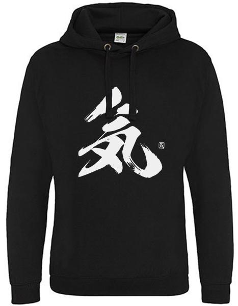 Kanji Hoodie schwarz