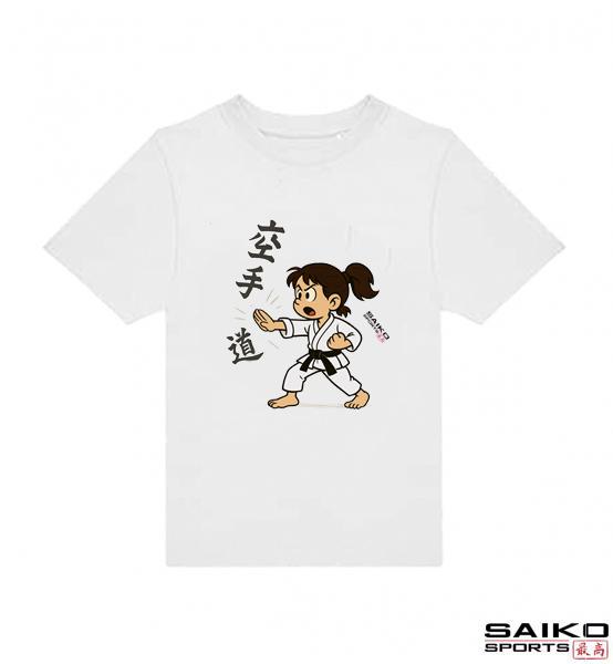 T-Shirt Motiv Saiko Karate Girl