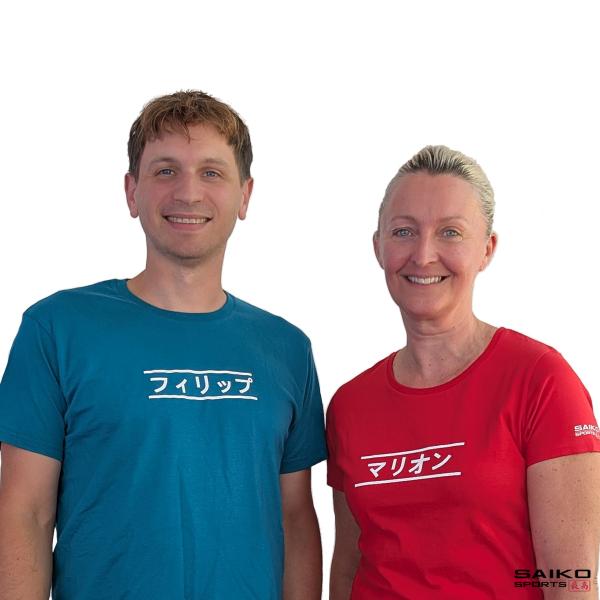 T-Shirt - japanisch personalisiert - Mann und Frau