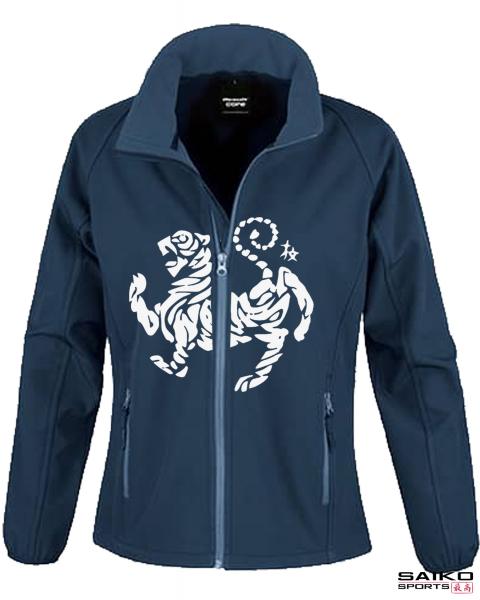 Softshelljacke mit Shotokan-Motiv - navy